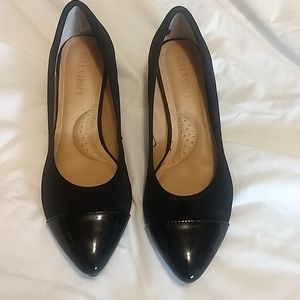 Ellen Tracy Classic Black Low Wedge Shoes